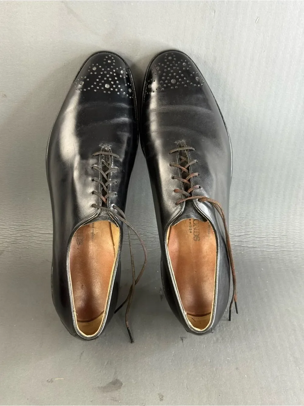 Allen Edmonds black leather Berkley Oxford shoes men’s size 9D